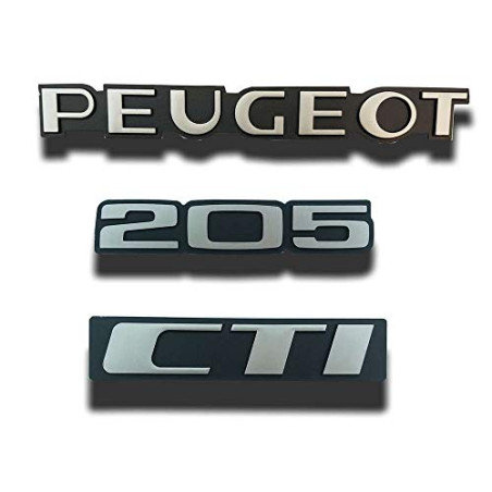 Peugeot 205 CTI logos