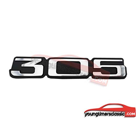 Logo Peugeot 305 grigio