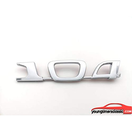 Logo 104 de capot pour Peugeot 104