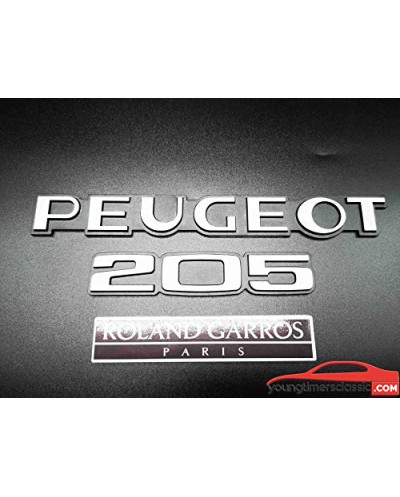 Monogrammes Peugeot 205 Roland Garros Paris