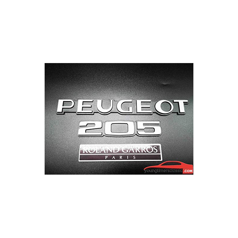 Monogrammen Peugeot 205 Roland Garros Parijs
