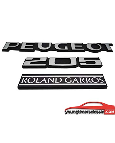 Peugeot 205 Roland Garros-monogrammen