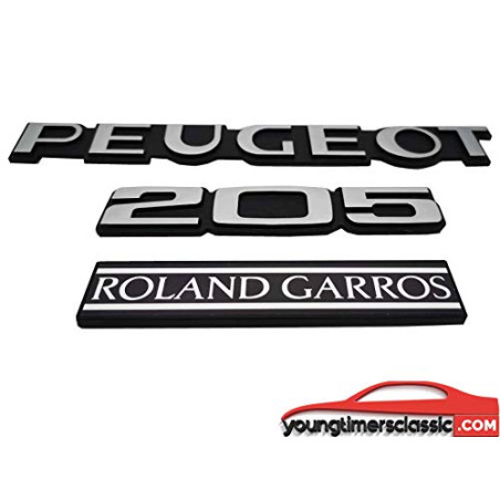 Loghi del Roland Garros della Peugeot 205