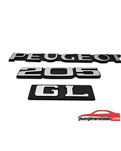 Peugeot 205 GL monogrammen