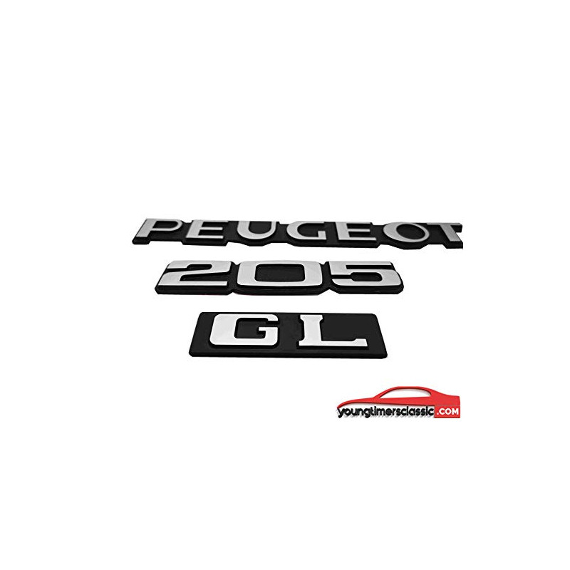 Peugeot 205 GL monogrammen