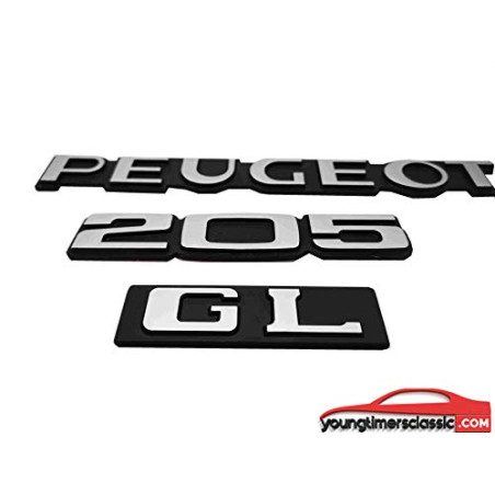 Logotipos de Peugeot 205 GL