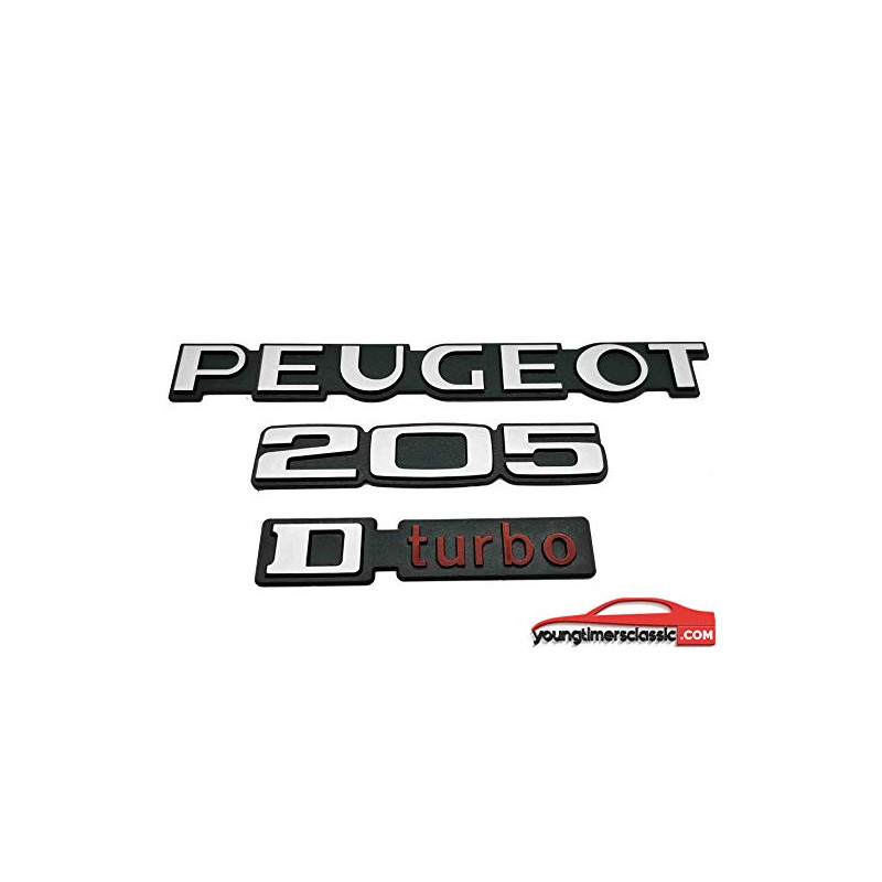 Monogrammes Peugeot 205 Dturbo