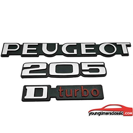 Logotipos de Peugeot 205 Dturbo