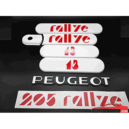 Peugeot 205 Rallye zijpanelen Complete set
