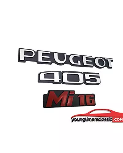 Monogramme Peugeot 405 MI 16 Rot für Phase 2