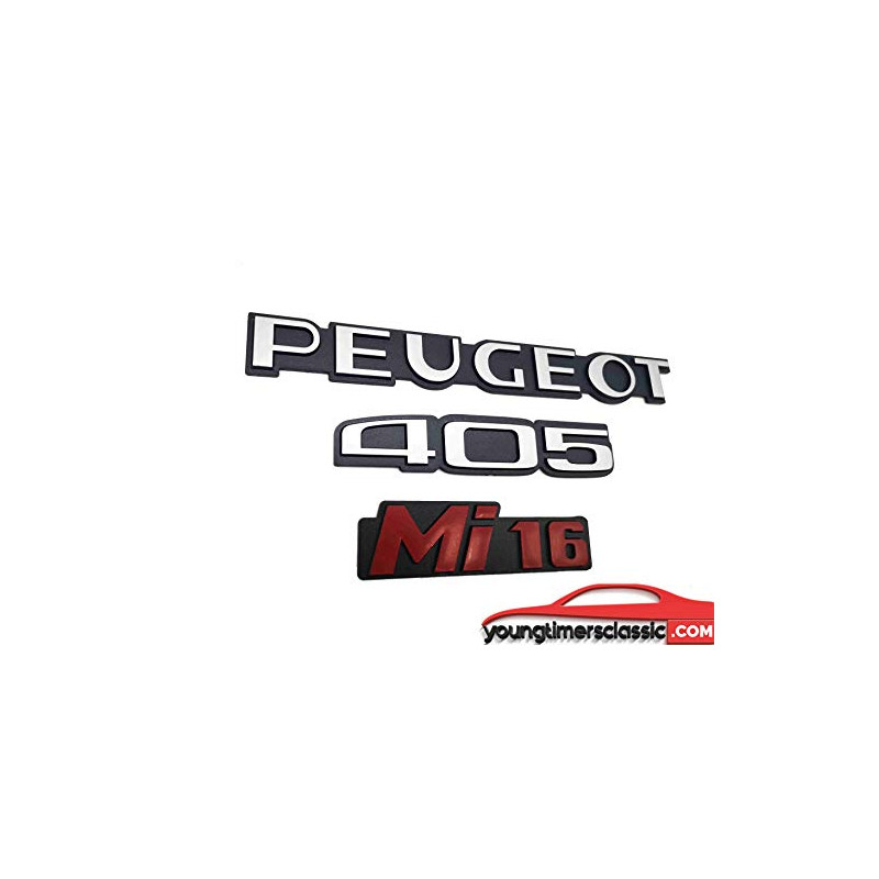 Monogrammes Peugeot 405 MI 16 Rouge pour Phase 2