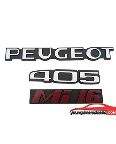 Monogrammes Peugeot 405 MI 16 Rouge pour Phase 1