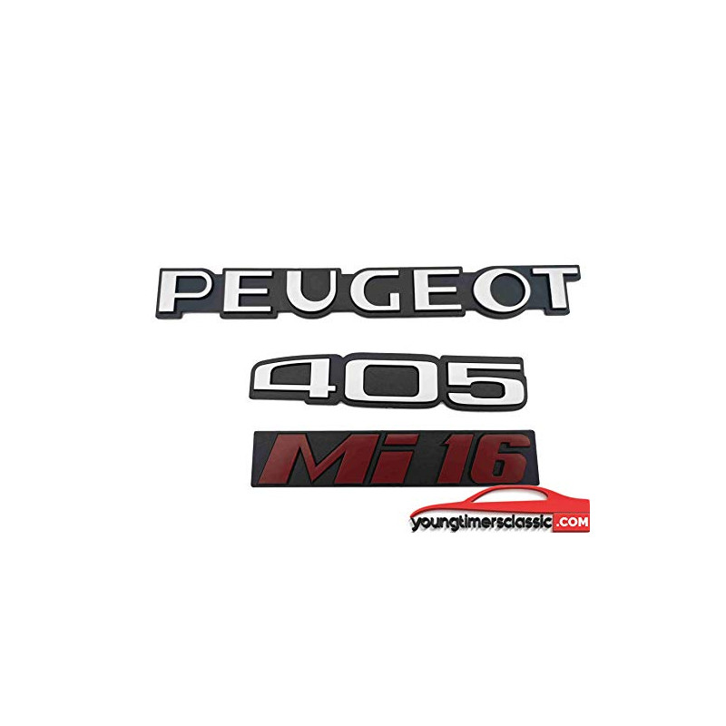 Monogrammes Peugeot 405 MI 16 Rouge pour Phase 1