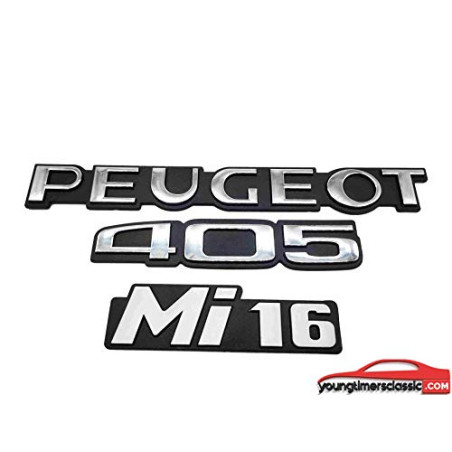 Logo's Peugeot 405 MI 16 fase 2 Grijs Imp