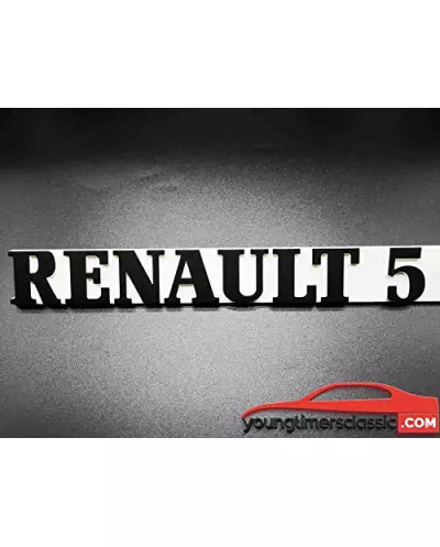 Monogramme Renault 5 pour GT Turbo Blanc