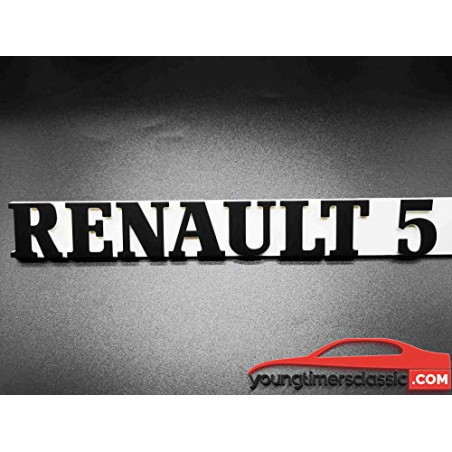 Renault 5 Logo voor GT Turbo Wit