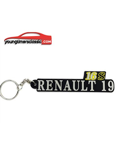 Renault 19 16 monogram sleutelhanger