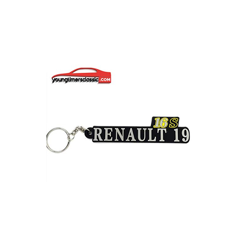 Keychain PVC F16ie RENAULT 19 16V Pack porte clés 