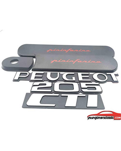 Grey Custodes 205 Cti Pininfarina met 3 monogrammen