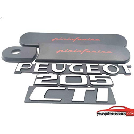 Kissen Grau 205 CTI Pininfarina mit 3 Logos
