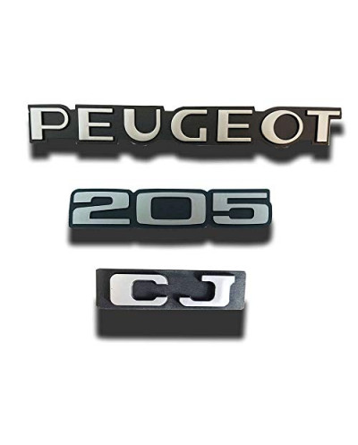 Peugeot 205 CJ monogrammen