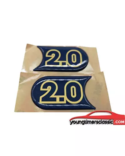 Aufkleber 2.0 für Seitenblinker Renault Clio Williams