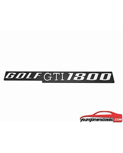 Monograma para Golf MK1: Golf GTI 1800 "