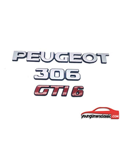 Peugeot 306 GTI 6 kit de 4 Monogrammes