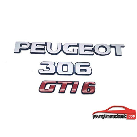 Peugeot 306 GTI 6 kit de 4 logos