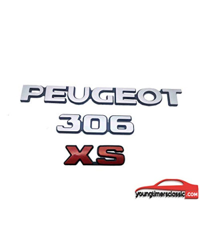 Peugeot 306 XS set van 3 monogrammen