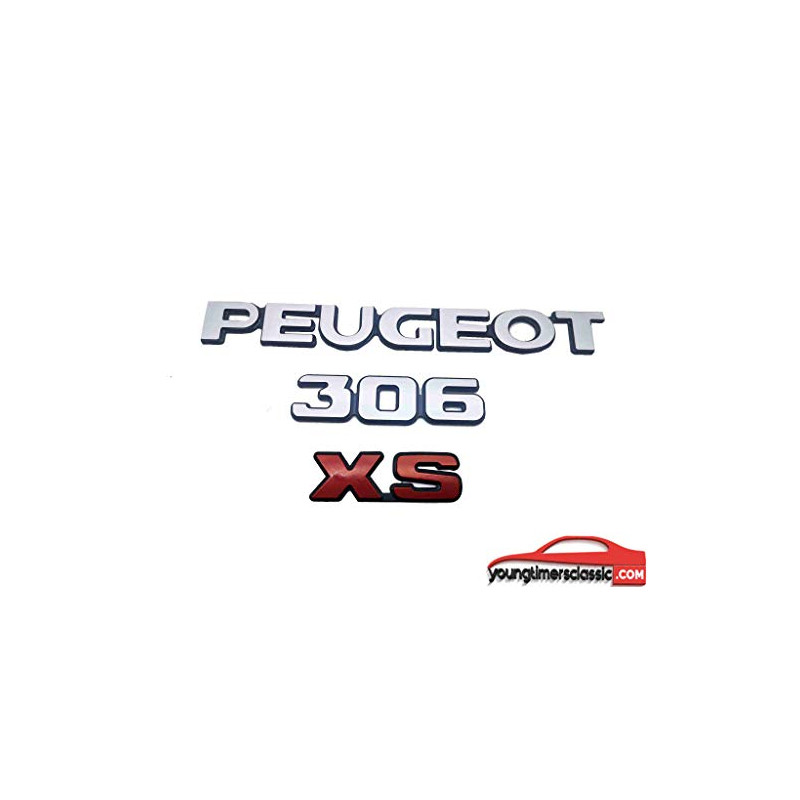 Peugeot 306 XS kit de 3 Monogrammes