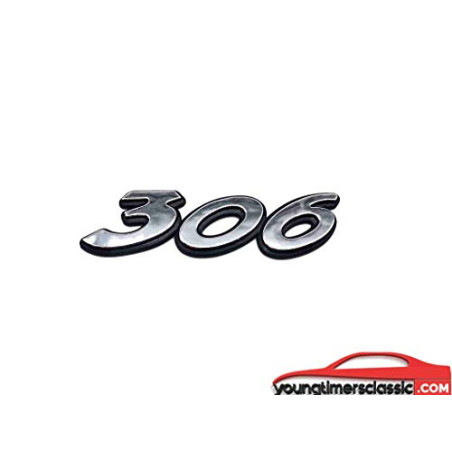 Logo 306 para Peugeot 306 fase 3