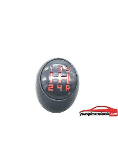Botão de engrenagem 205 GTI Be3 5 velocidades grade vermelha