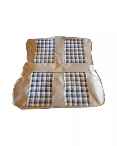 Renault 4L AM stoelbekleding Beige tartan stof Voor 1980