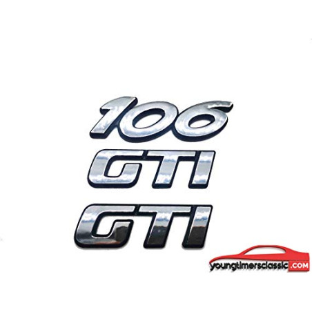 Logos 106 fase 2 y 2 logo GTI cromado