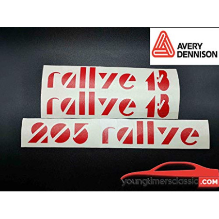 Aufklebersatz für Peugeot 205 Rallye