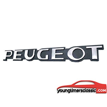 Peugeot chrome logo voor Peugeot 405