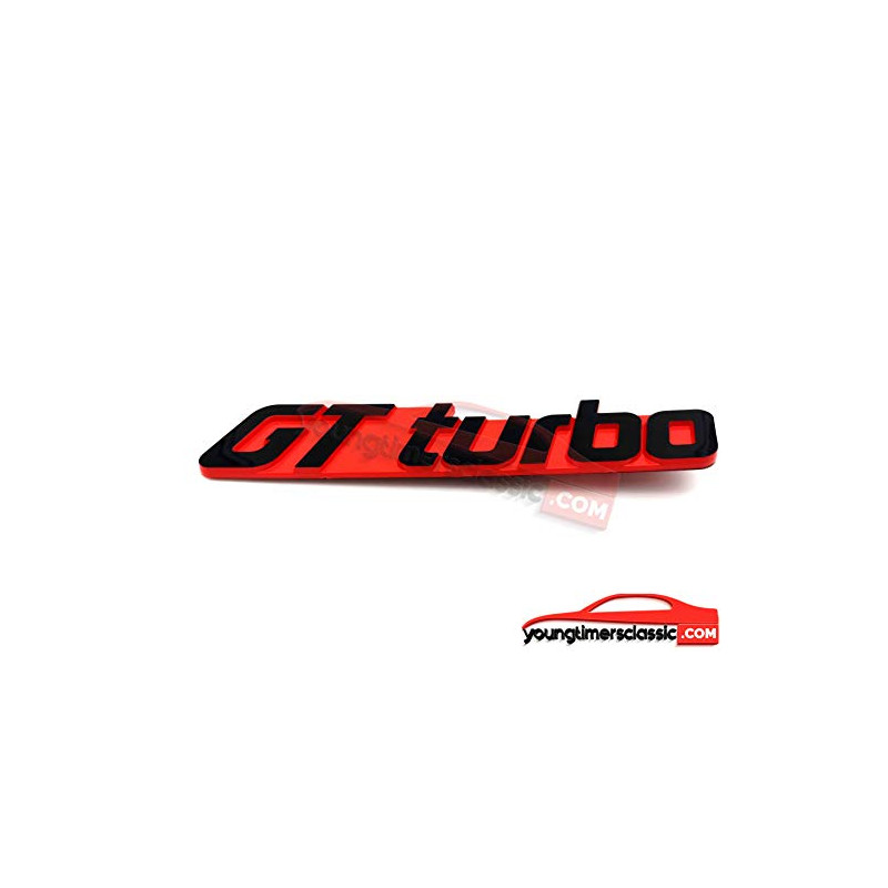 Rood GT Turbo-monogram voor Renault 5