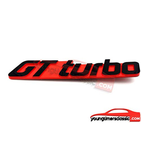 Rood GT Turbo-logo voor Renault 5