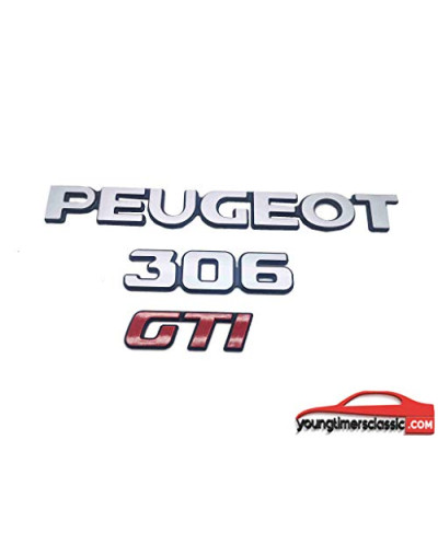 Peugeot 306 GTI kit van 3 monogrammen