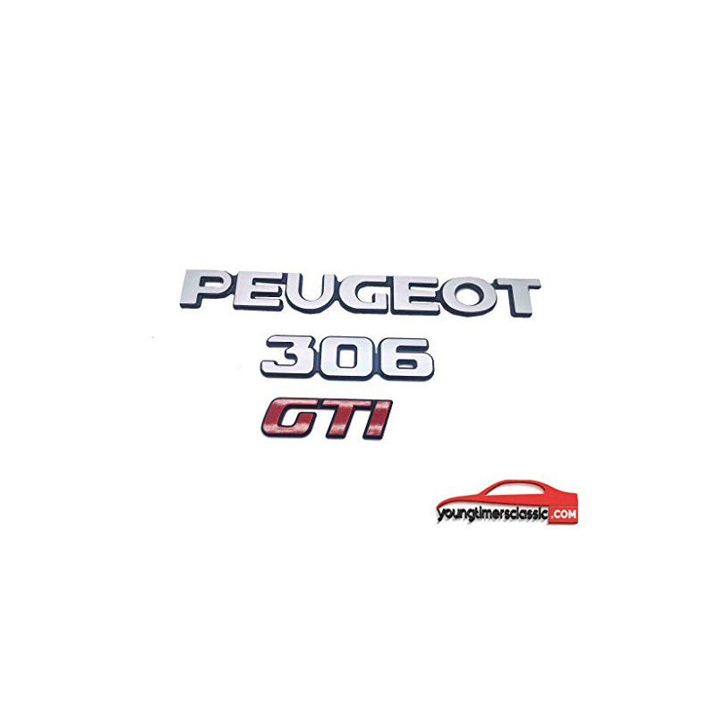 Peugeot 306 GTI kit de 3 Monogrammes