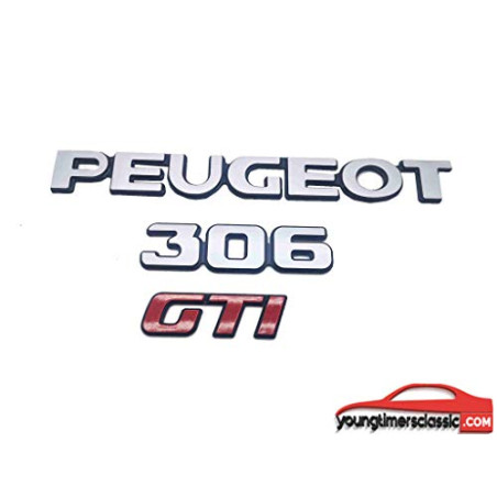 Peugeot 306 GTI kit de 3 logotipos