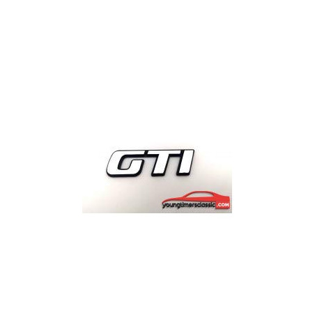 Chrome GTI-logo voor Peugeot 306