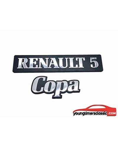 Monogramme de coffre pour Renault 5 Copa Super 5