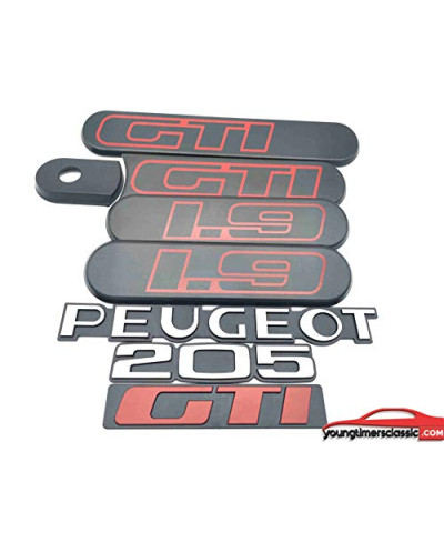 Custodes Peugeot 205 GTI 1.9 Gris Plus 3 Monogramas