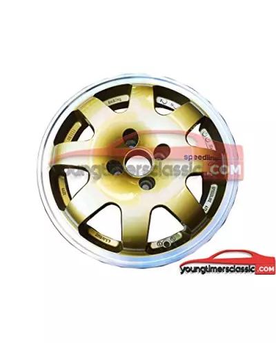 Aro Speedline Clio GRA Gold com borda polida em 15 polegadas