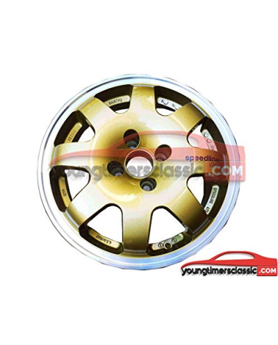 Cerchio Speedline Clio GRA Gold con bordo lucido in 15 pollici