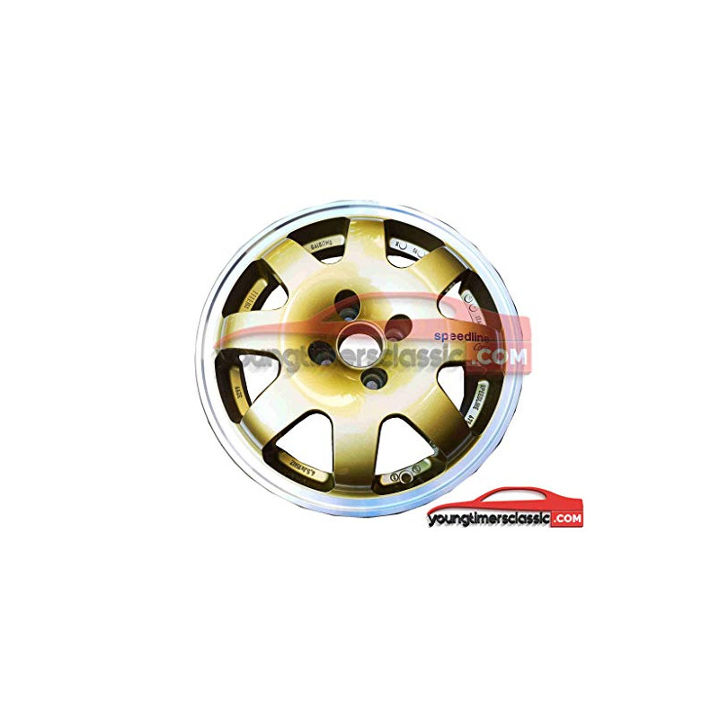 Cerchio Speedline Clio GRA Gold con bordo lucido in 15 pollici