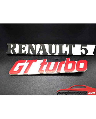 Distintivi Renault 5 + GT Turbo