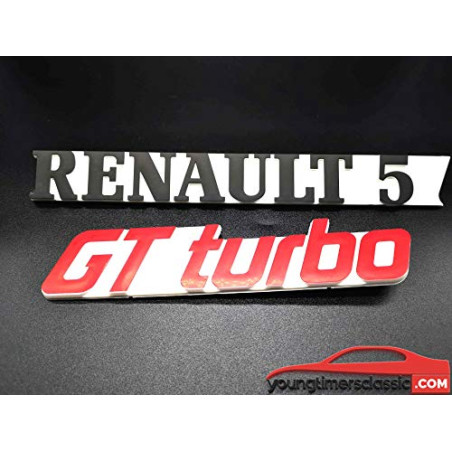 Renault 5 + GT Turbo logos